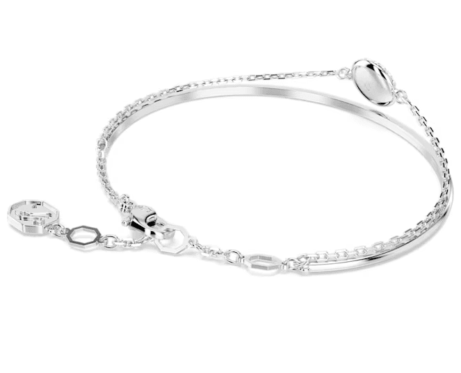 SWAROVSKI - Bracciale rigido Meteora Bianco, Placcato rodio in Bracciali Alba Gioielli - Casoria, commercioVirtuoso.it