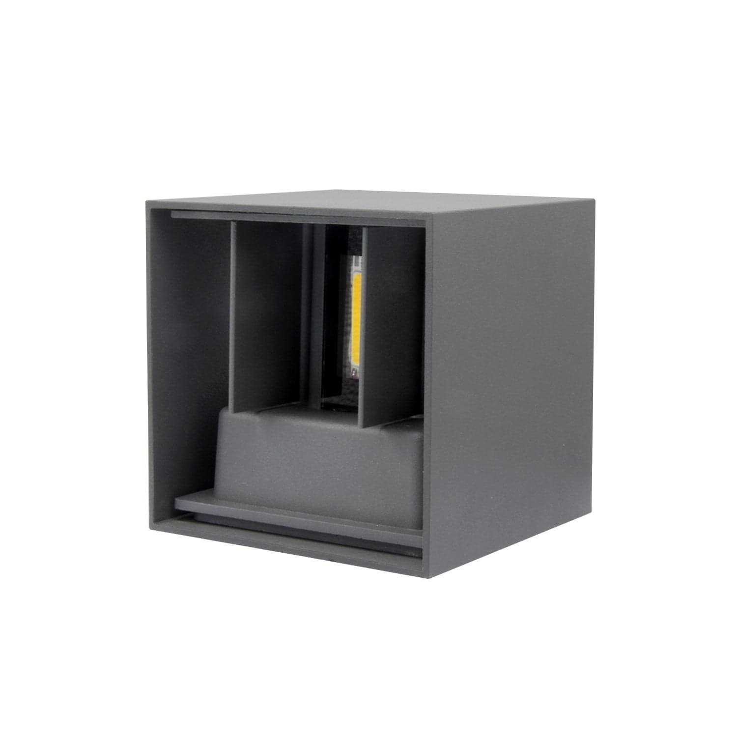 APPLIQUE LED CUBO GRIGIO LAMPADA DA PARETE 12W 1500L LUCE REGOLABILE UPDOWN IP65 in Lampade da parete Trade Shop italia - Napoli, commercioVirtuoso.it