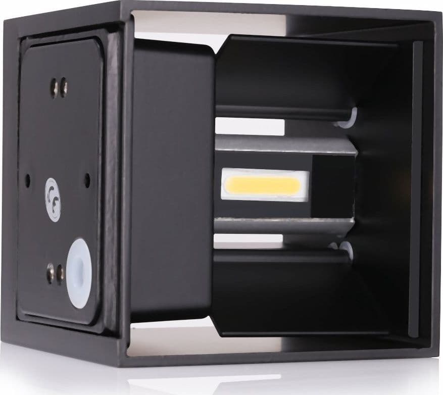 APPLIQUE LED CUBO NERO LAMPADA DA PARETE 5W 750LMN LUCE REGOLABILE UPDOWN IP65 in Lampade da parete Trade Shop italia - Napoli, commercioVirtuoso.it