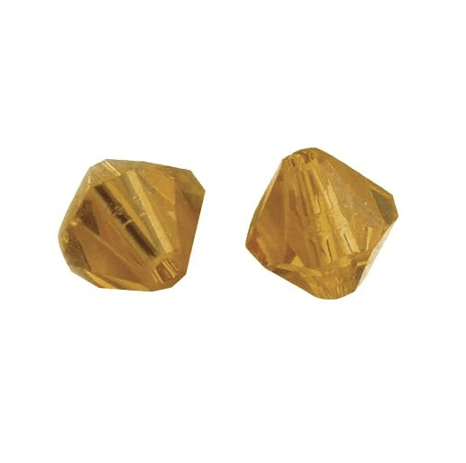 RAYHER - 25 PEZZI - PERLE DI CRISTALLO "SWAROVSKI" FORMA ROMBO Ø4MM - COLORE CORALLO