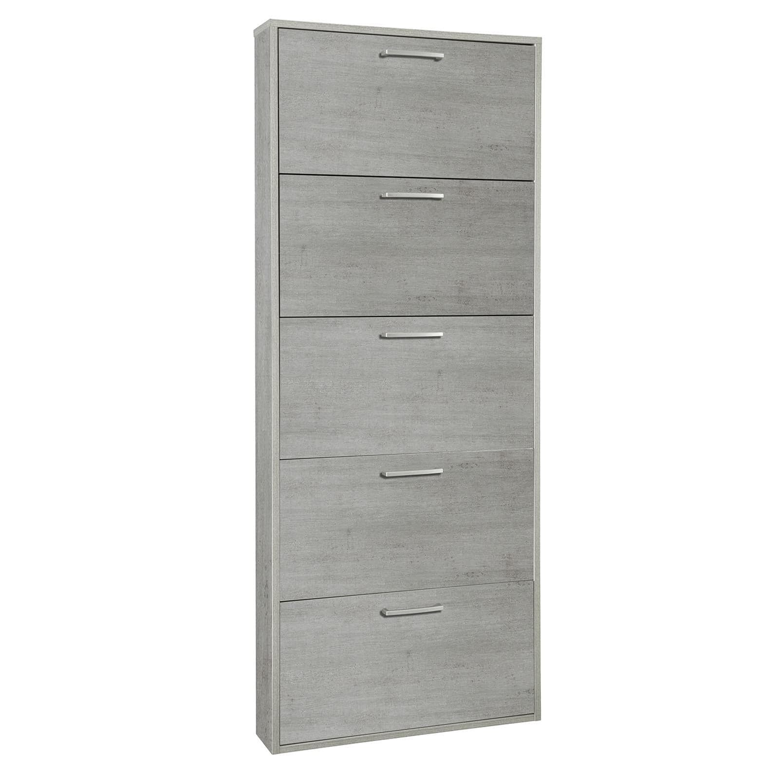 Scarpiera slim moderna in legno salva spazio, per arredamento interno "Made in Italy" - 17