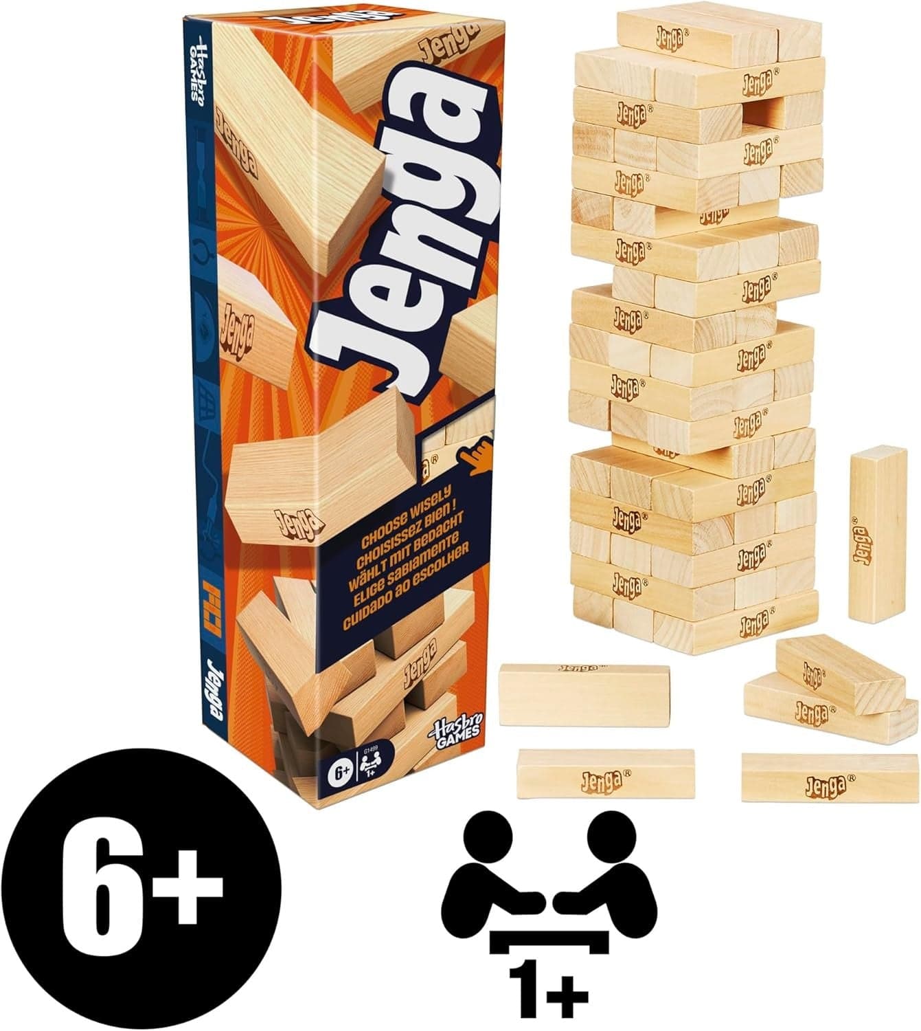 Hasbro - Jenga Refresh Gioco da tavola con Dado Digitale in Giochi da impilare Centro Bimbo - Siderno, commercioVirtuoso.it