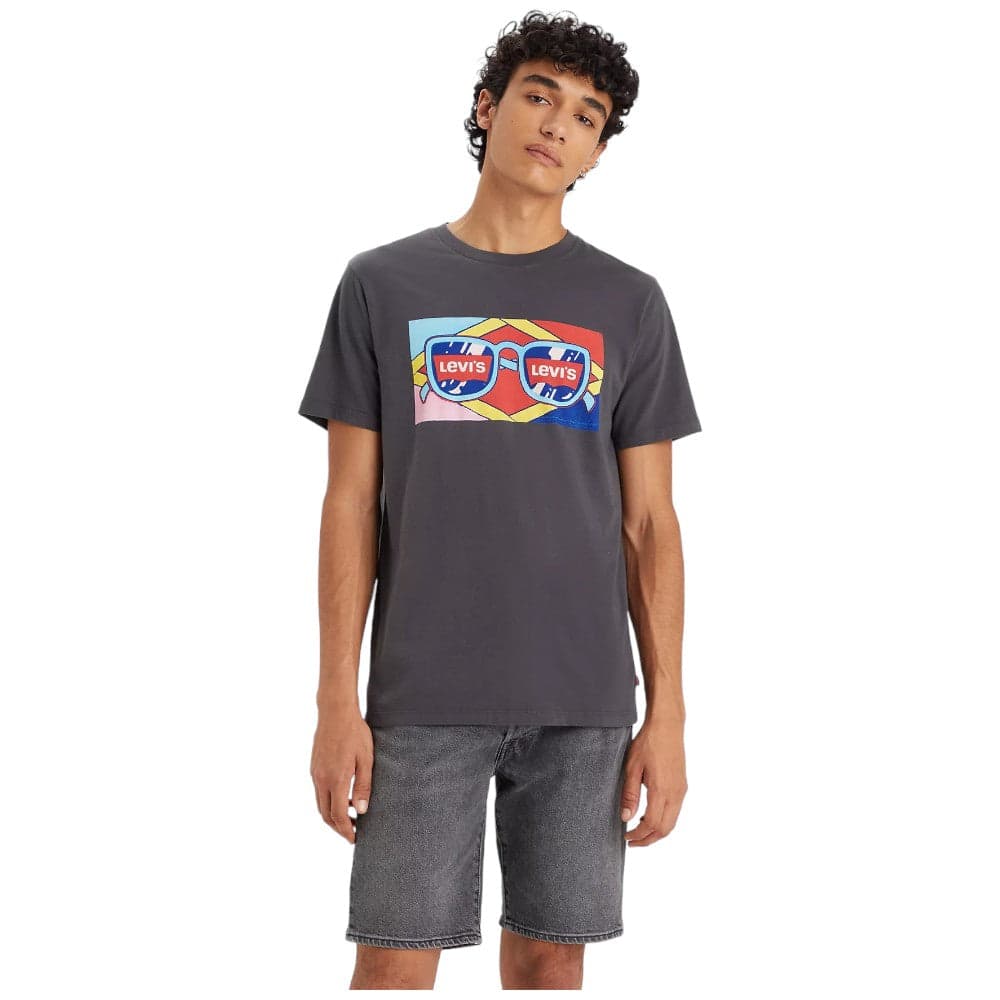 Levi's t-shirt nera con stampa 22491 1566