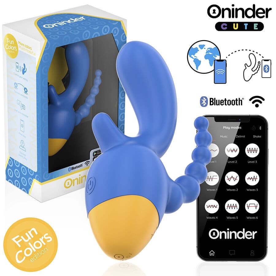 ONINDER CUTE - LOVE 3 SOME TRIPLO VIBRATORE - APP GRATUITA IN TUTTO IL MONDO in Vibratori proiettile e ovuli vibranti Desideria Shop - Latina, commercioVirtuoso.it