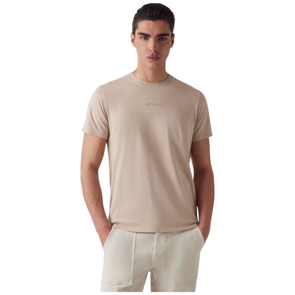 Guess t-shirt tortora logo ricamato M4GP39 K7HD0 NMD