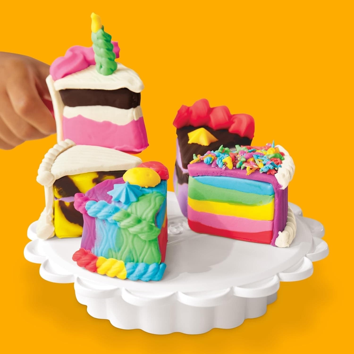 Hasbro - Play-Doh Super Fetta di Torta G04975 in Argilla e pasta modellabile Centro Bimbo - Siderno, commercioVirtuoso.it
