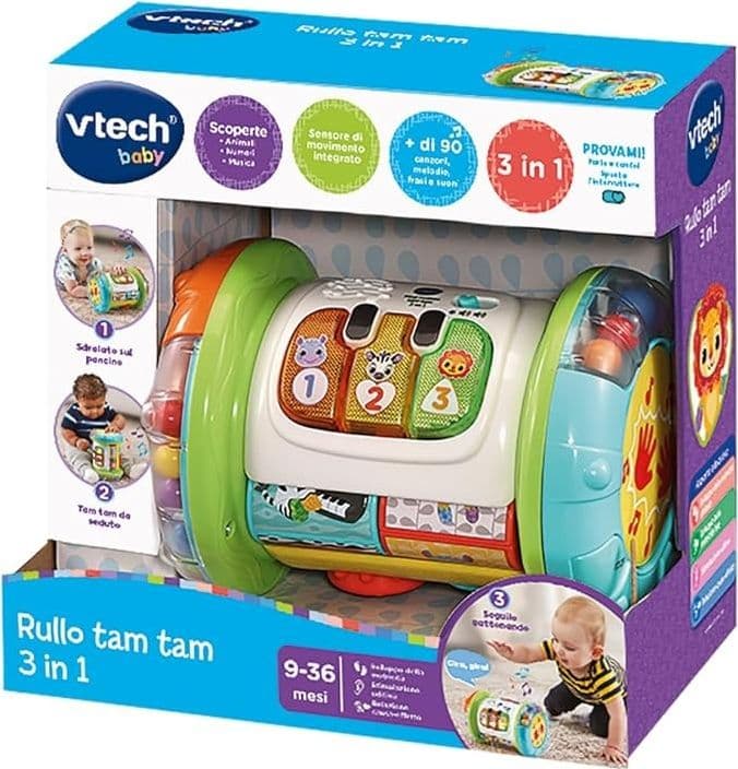 Vtech - Rullo Tam Tam 3 in 1 in Tamburi e percussioni Centro Bimbo - Siderno, commercioVirtuoso.it