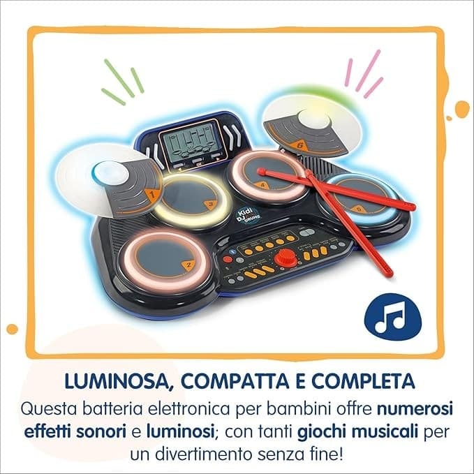 Vtech - Batteria Kidi DJ Drums in Tamburi e percussioni Centro Bimbo - Siderno, commercioVirtuoso.it
