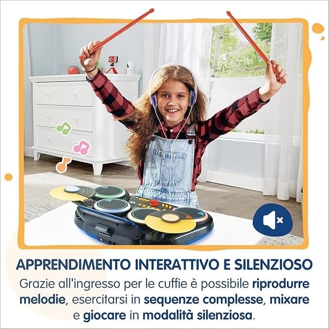 Vtech - Batteria Kidi DJ Drums in Tamburi e percussioni Centro Bimbo - Siderno, commercioVirtuoso.it