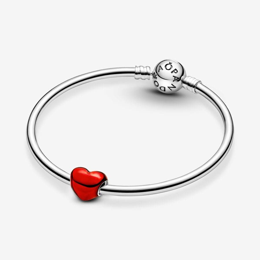 Pandora - Charm Cuore Metallico Rosso in Bead Charm Alba Gioielli - Casoria, commercioVirtuoso.it