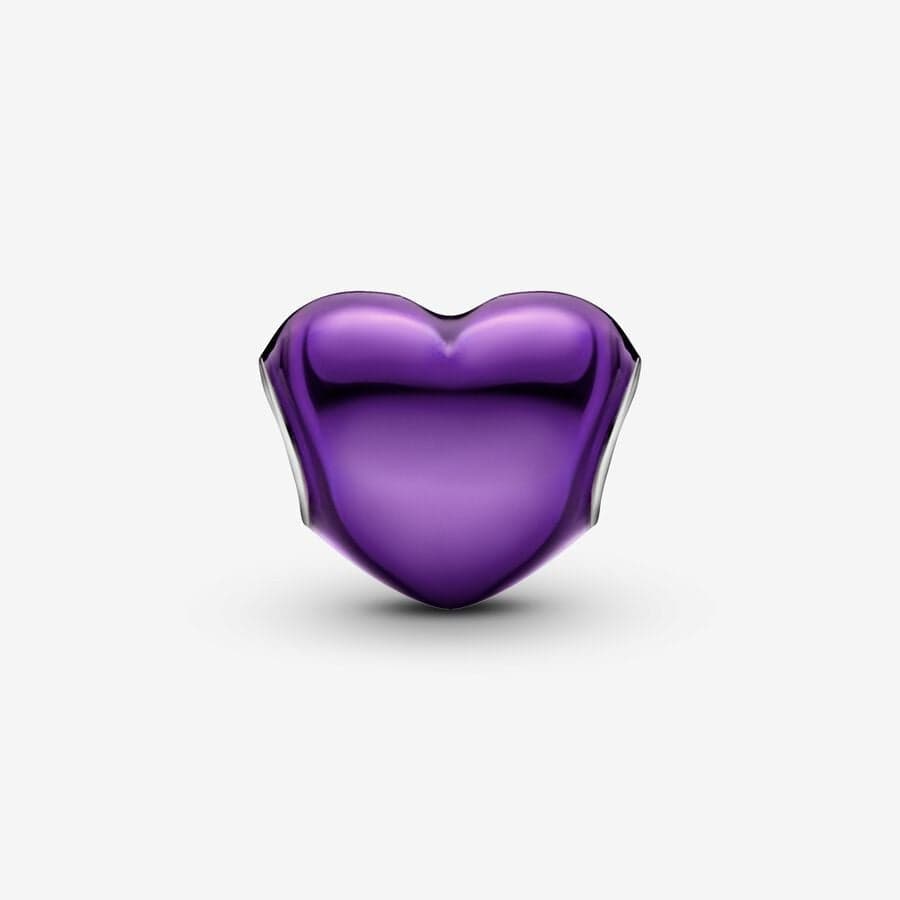 Pandora - Charm Cuore Metallico Viola in Bead Charm Alba Gioielli - Casoria, commercioVirtuoso.it