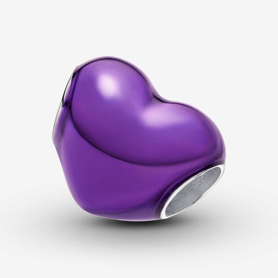 Pandora - Charm Cuore Metallico Viola in Bead Charm Alba Gioielli - Casoria, commercioVirtuoso.it