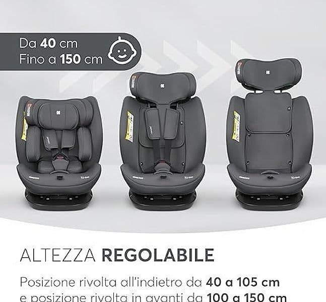 KikkaBoo - Seggiolino auto i-Explore i-SIZE (40-150 cm) Grey in Seggiolini auto Centro Bimbo - Siderno, commercioVirtuoso.it