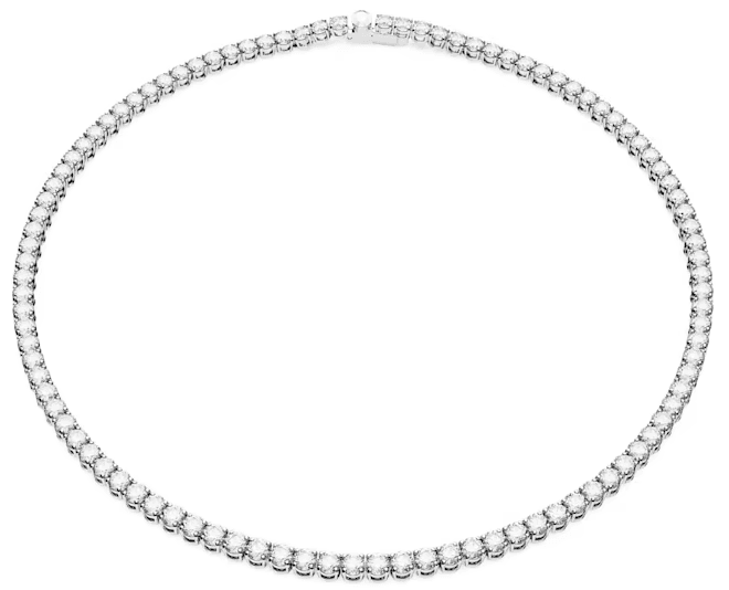 SWAROVSKI - Collana Matrix Tennis Taglio tondo, Bianca, Placcato rodio in Collane Alba Gioielli - Casoria, commercioVirtuoso.it