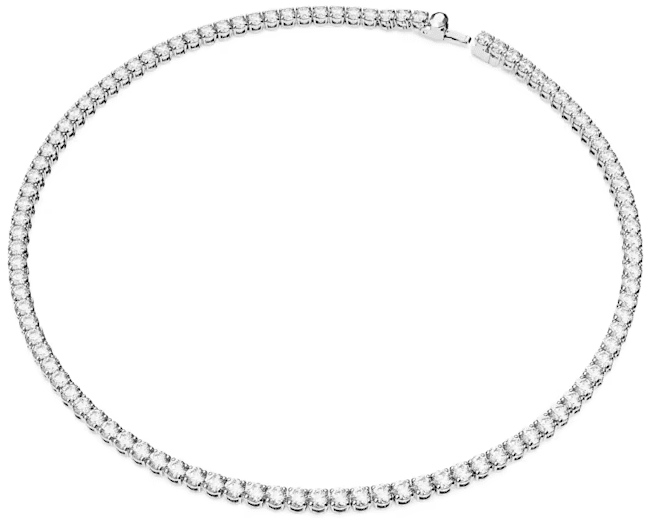 SWAROVSKI -  Collana Matrix Tennis Taglio tondo, Bianca, Placcato rodio in Collane Alba Gioielli - Casoria, commercioVirtuoso.it