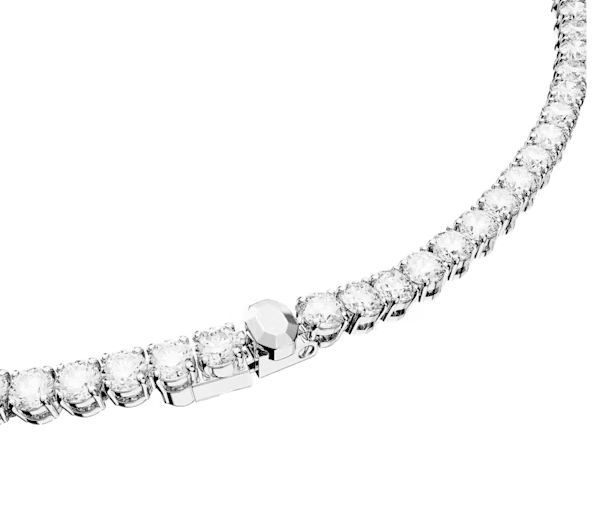 SWAROVSKI -  Collana Matrix Tennis Taglio tondo, Bianca, Placcato rodio in Collane Alba Gioielli - Casoria, commercioVirtuoso.it