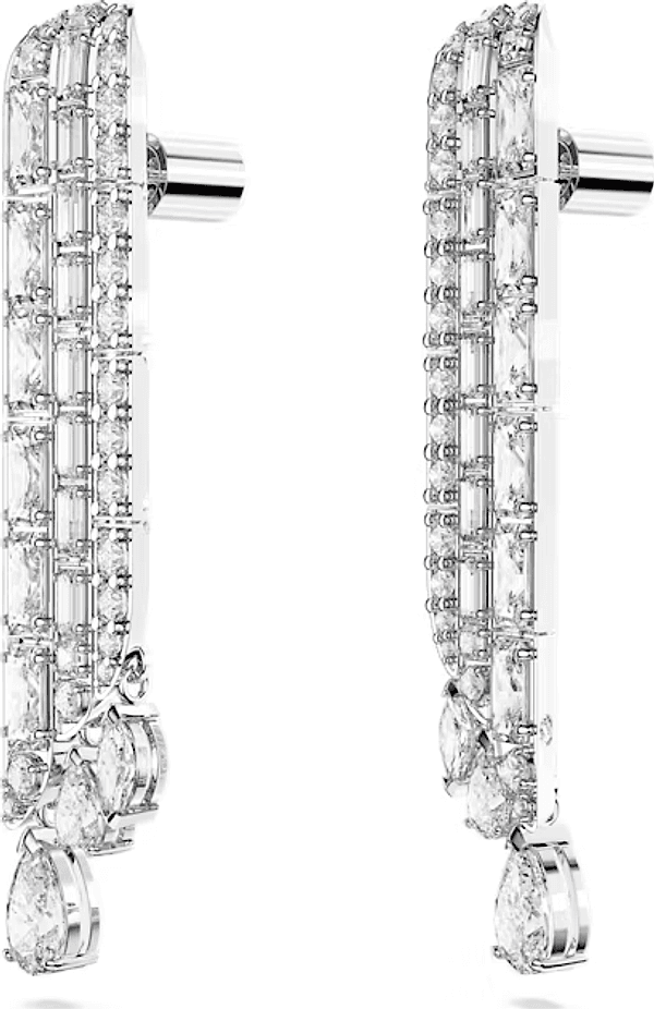 SWAROVSKI - Orecchini pendenti Hyperbola Taglio misto, Bianchi, Placcato rodio in Orecchini Alba Gioielli - Casoria, commercioVirtuoso.it
