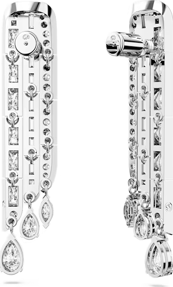 SWAROVSKI - Orecchini pendenti Hyperbola Taglio misto, Bianchi, Placcato rodio in Orecchini Alba Gioielli - Casoria, commercioVirtuoso.it