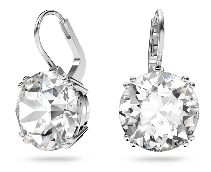 SWAROVSKI - Orecchini pendenti Millenia Taglio tondo, Bianchi, Placcato rodio