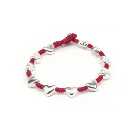 VESTOPAZZO - BRACCIALE 1 GIRO CUORI BOMBATI