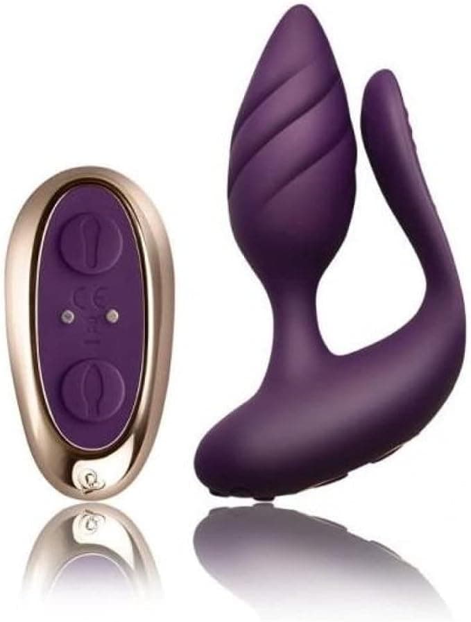 Cocktail plug anale potente con spina 10 X vibrazioni viola telecomando USB IPX7 in prodotto Erosdom - Palmi, commercioVirtuoso.it