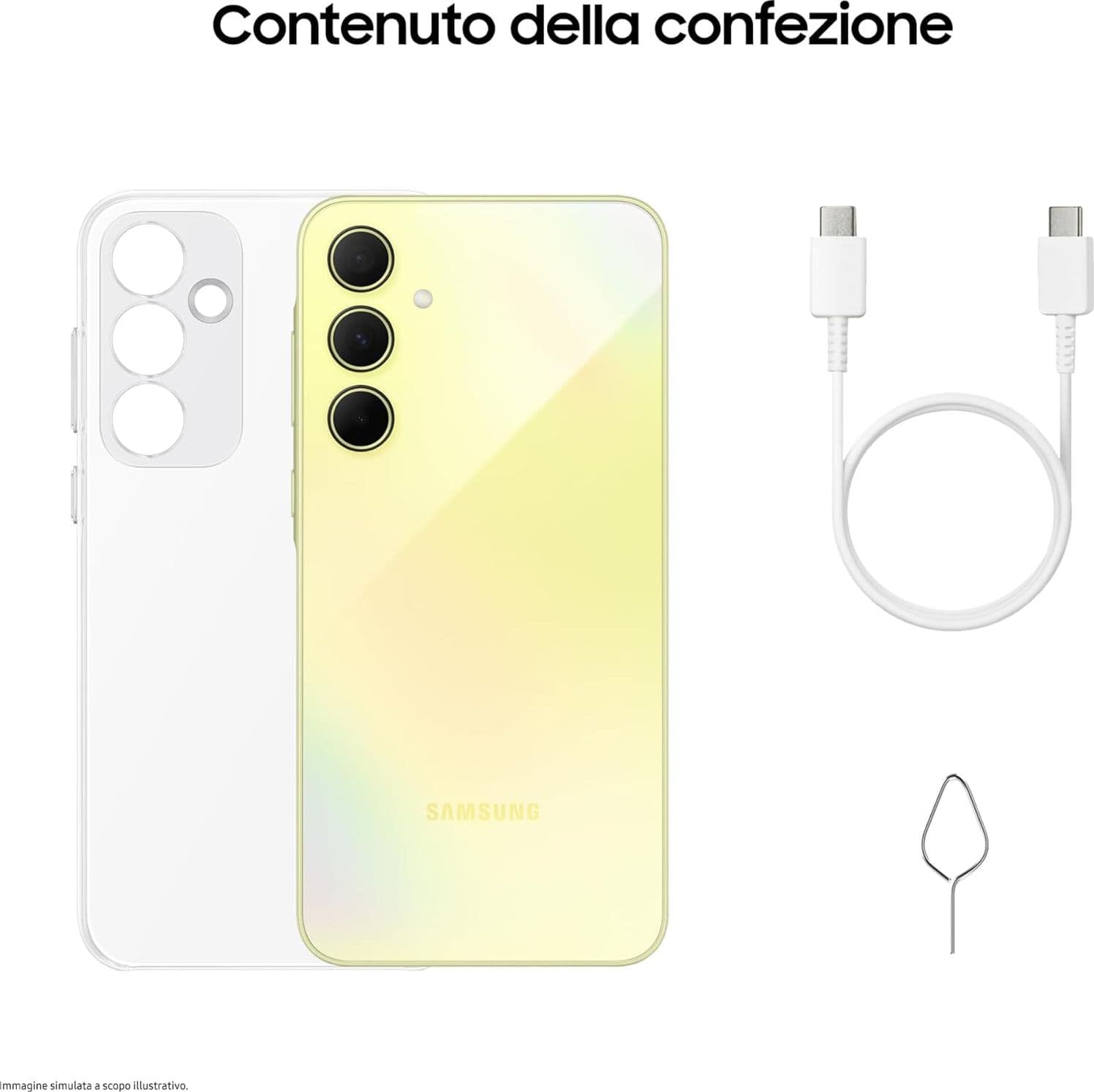 Samsung Galaxy A35 5G 6Gb Ram 128Gb Dual Sim Awesome Lemon + Cover Clear Case Omaggio in Cellulari e Smartphone Prezzo Bomba Store - Casalnuovo di Napoli, commercioVirtuoso.it