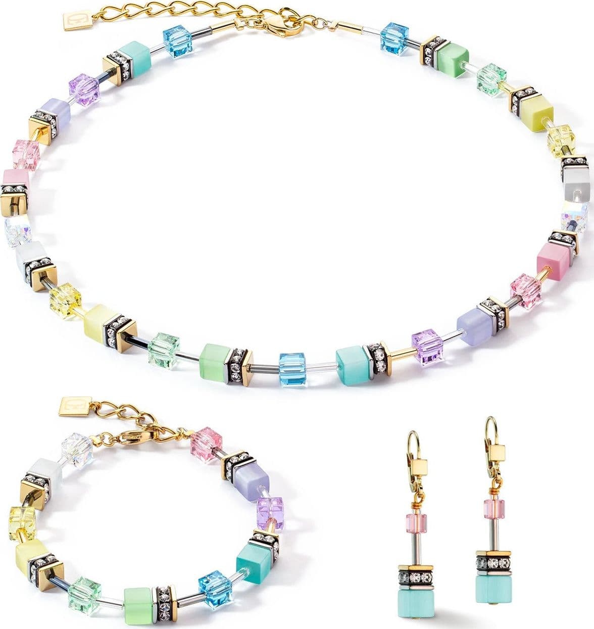 Coeur de Lion - Orecchini GeoCUBE Iconic Gentle Multicolor in Orecchini Alba Gioielli - Casoria, commercioVirtuoso.it
