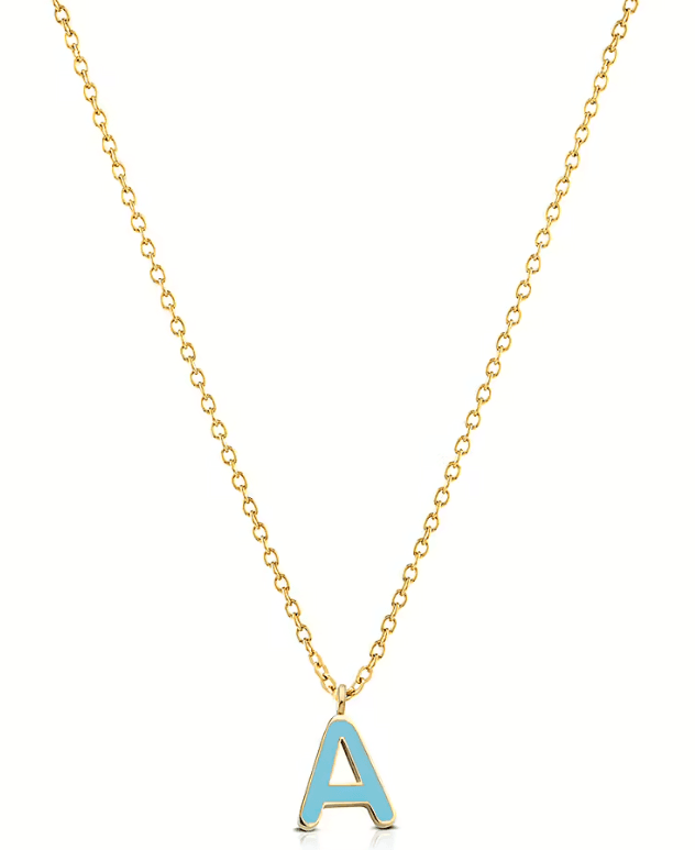 Ops Object - Collana COLOR LETTER A con smalto colorato
