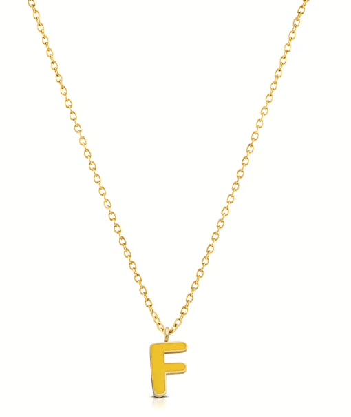 Ops Object - Collana COLOR LETTER F con smalto colorato in Collane Alba Gioielli - Casoria, commercioVirtuoso.it