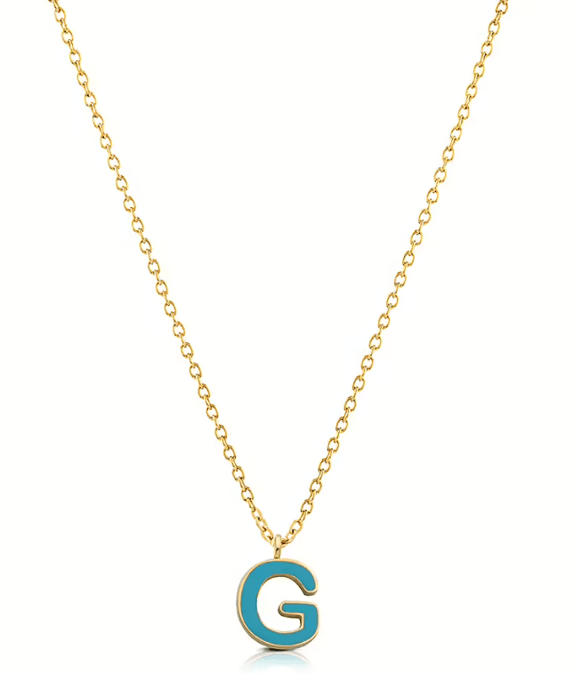 Ops Object - Collana COLOR LETTER G con smalto colorato
