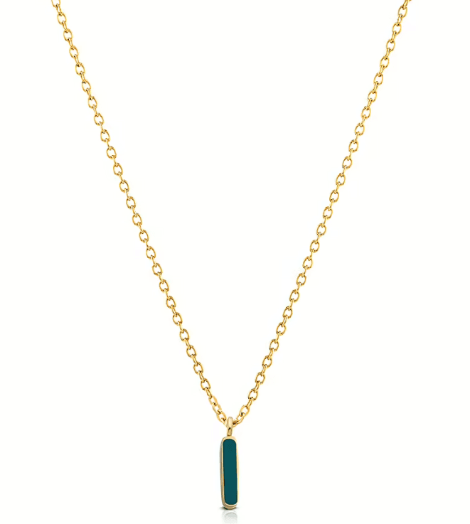 Ops Object - Collana COLOR LETTER I con smalto colorato