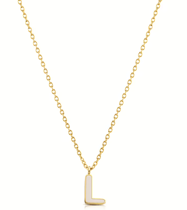 Ops Object - Collana COLOR LETTER L con smalto colorato