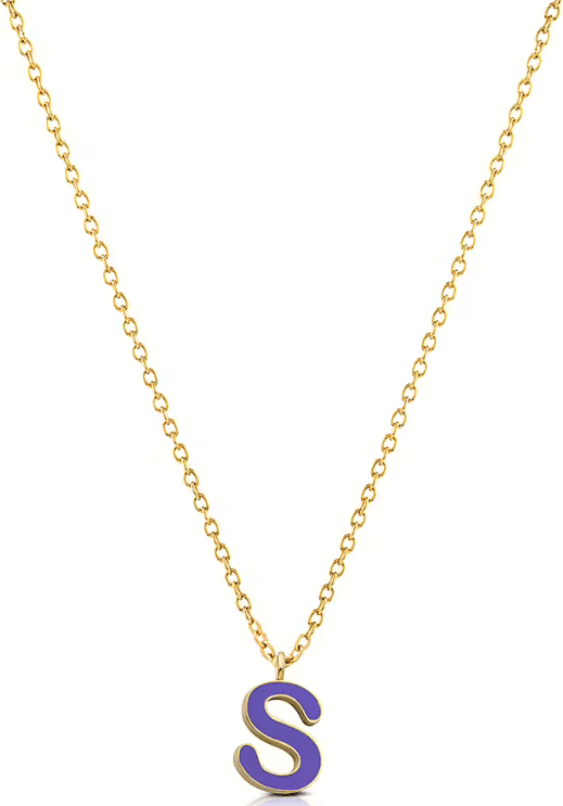 Ops Object - Collana COLOR LETTER S con smalto colorato