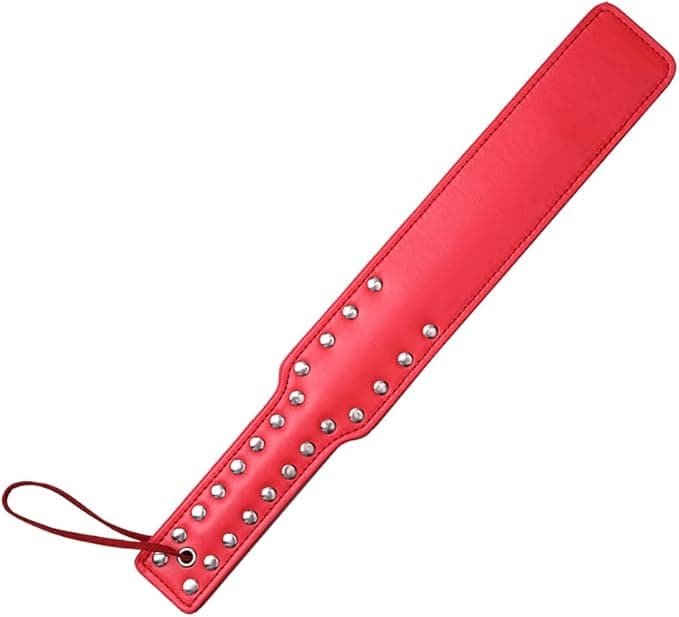 Sculacciatore 38 cm rosso & nero Premium paddle nero Bondage BDSM Fetish Fetish in prodotto Erosdom - Palmi, commercioVirtuoso.it