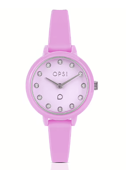 Ops Object - Orologio PRECIOUS ROUND con cinturino in silicone lilla in Orologi da polso Alba Gioielli - Casoria, commercioVirtuoso.it