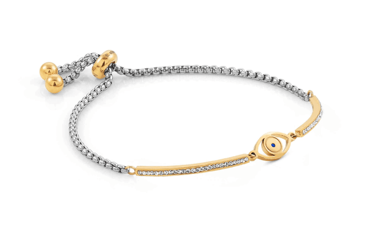 NOMINATION - BRACCIALE MILLELUCI COLOR ORO OCCHIO GRECO in Bracciali Alba Gioielli - Casoria, commercioVirtuoso.it