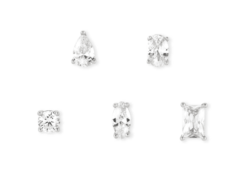 NOMINATION - SET 5 ORECCHINI COLOUR WAVE ARGENTO