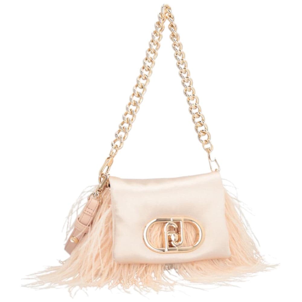 Liu Jo borsa a tracolla cipria con piume crossbody LaPuffy AA5269P0347 Borse Liu Jo