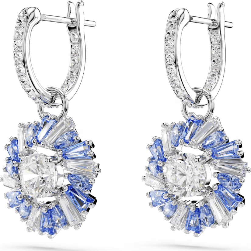 SWAROVSKI -  Orecchini pendenti Idyllia Fiore, Blu, Placcato rodio in Orecchini Alba Gioielli - Casoria, commercioVirtuoso.it