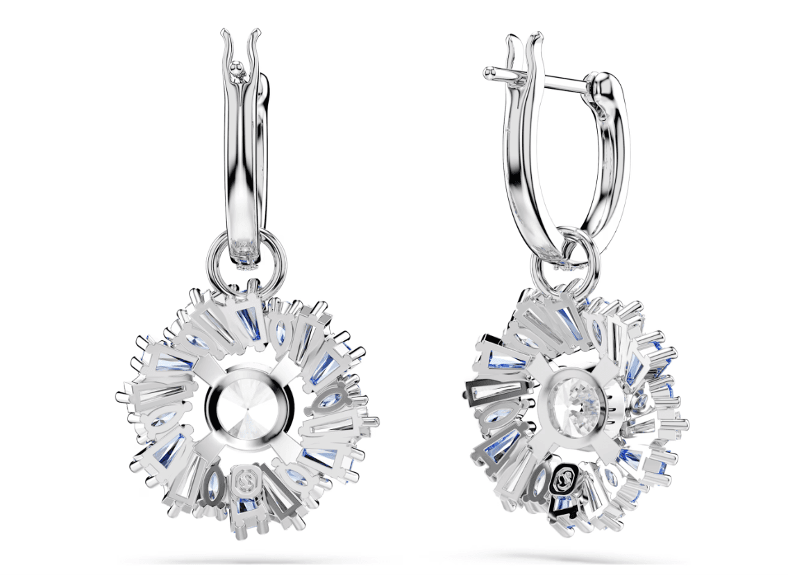SWAROVSKI -  Orecchini pendenti Idyllia Fiore, Blu, Placcato rodio in Orecchini Alba Gioielli - Casoria, commercioVirtuoso.it