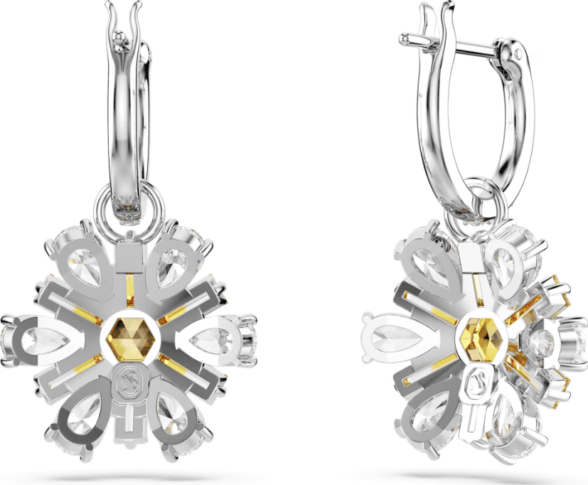 SWAROVSKI -  Orecchini pendenti Idyllia Fiore, Gialli, Placcato rodio in Orecchini Alba Gioielli - Casoria, commercioVirtuoso.it