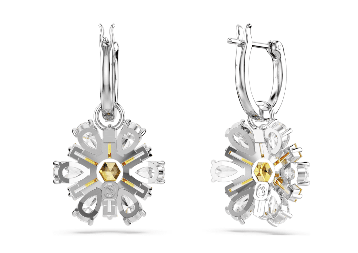 SWAROVSKI -  Orecchini pendenti Idyllia Fiore, Gialli, Placcato rodio in Orecchini Alba Gioielli - Casoria, commercioVirtuoso.it