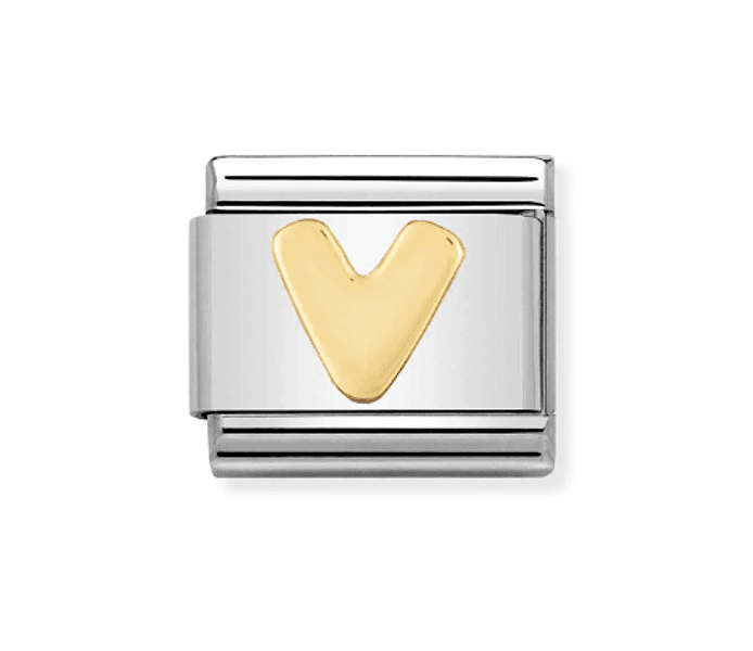 NOMINATION - LINK COMPOSABLE CLASSIC LETTERA V