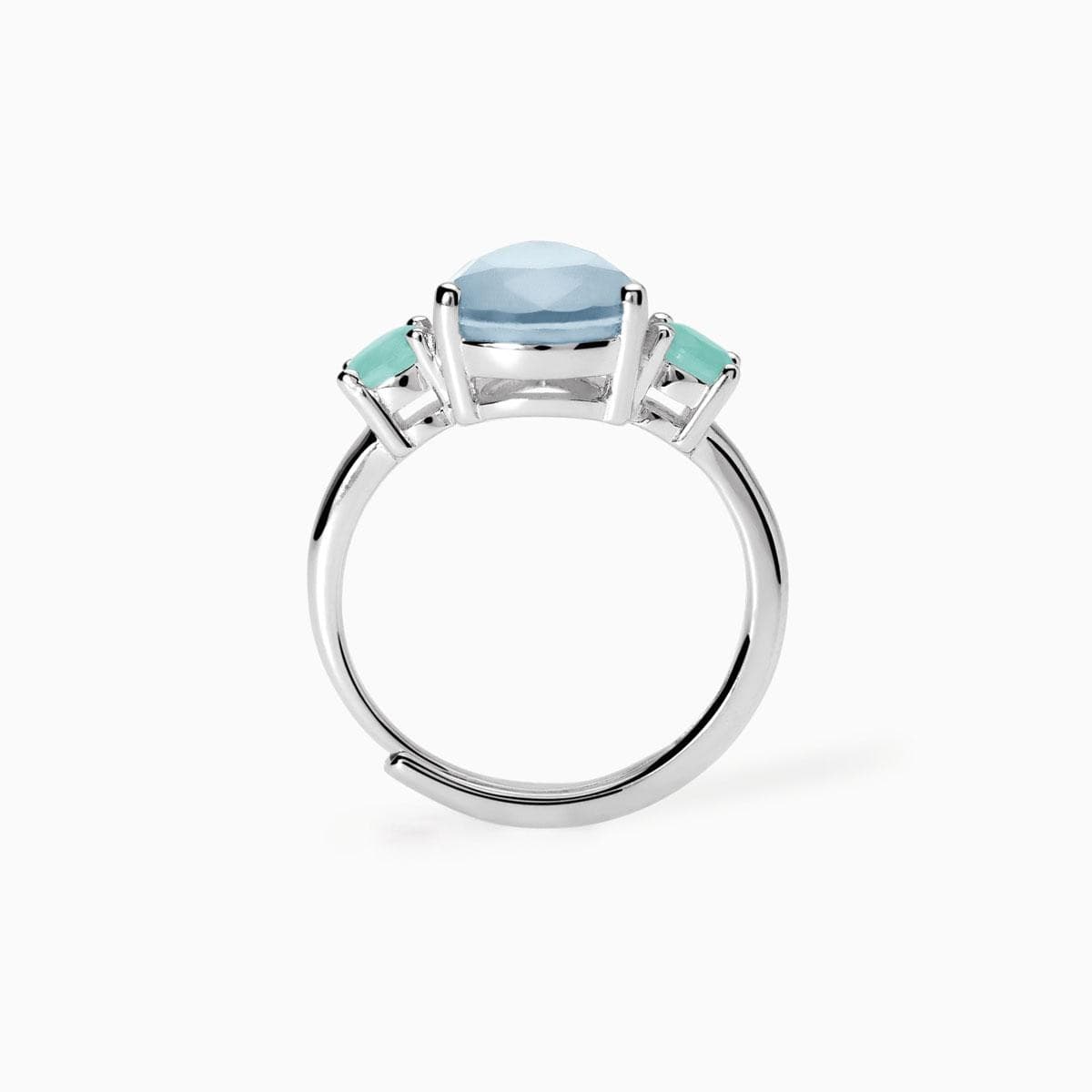 Mabina -  Anello con fusion stone azzurro SANTORINI in Anelli Alba Gioielli - Casoria, commercioVirtuoso.it