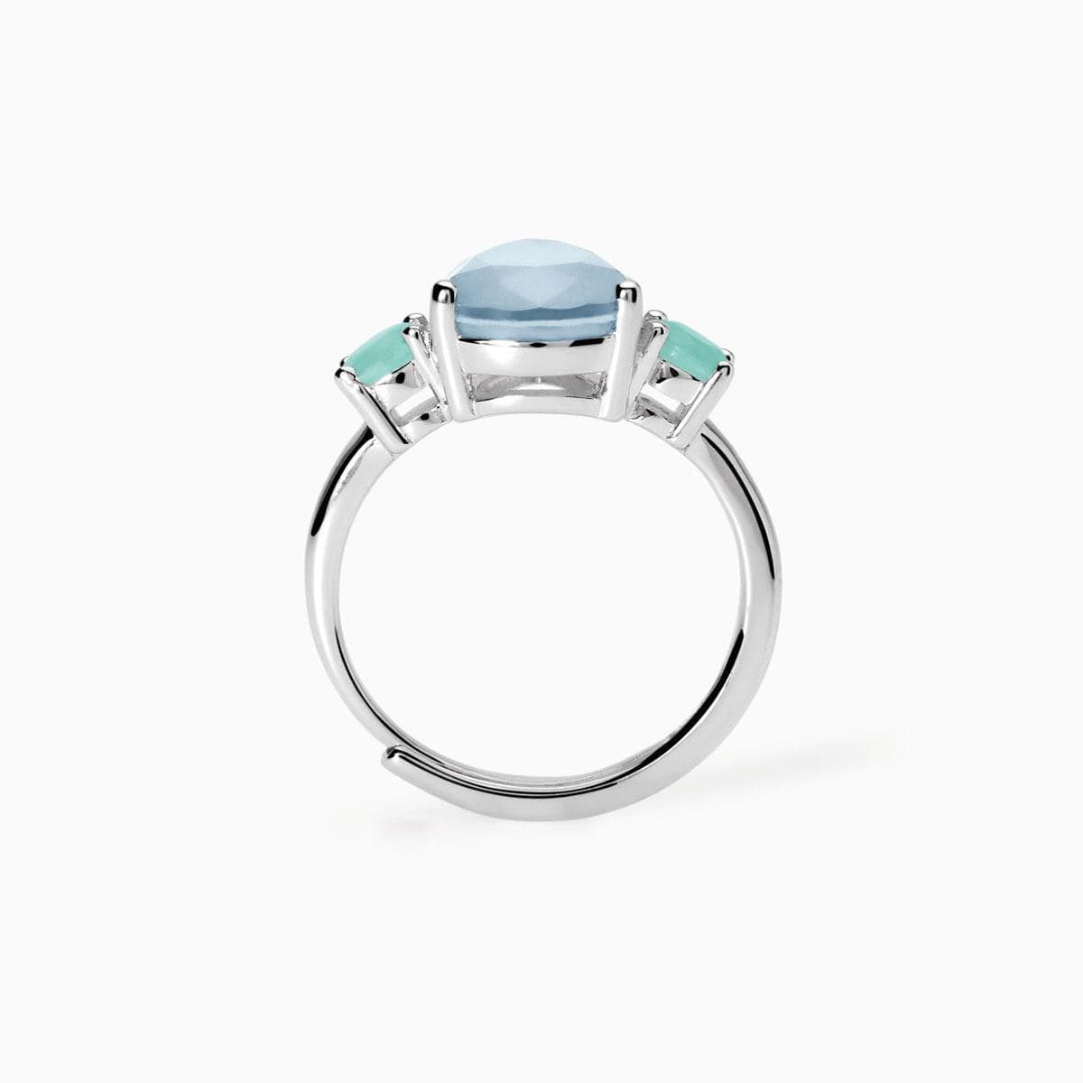 Mabina -  Anello con fusion stone azzurro SANTORINI in Anelli Alba Gioielli - Casoria, commercioVirtuoso.it