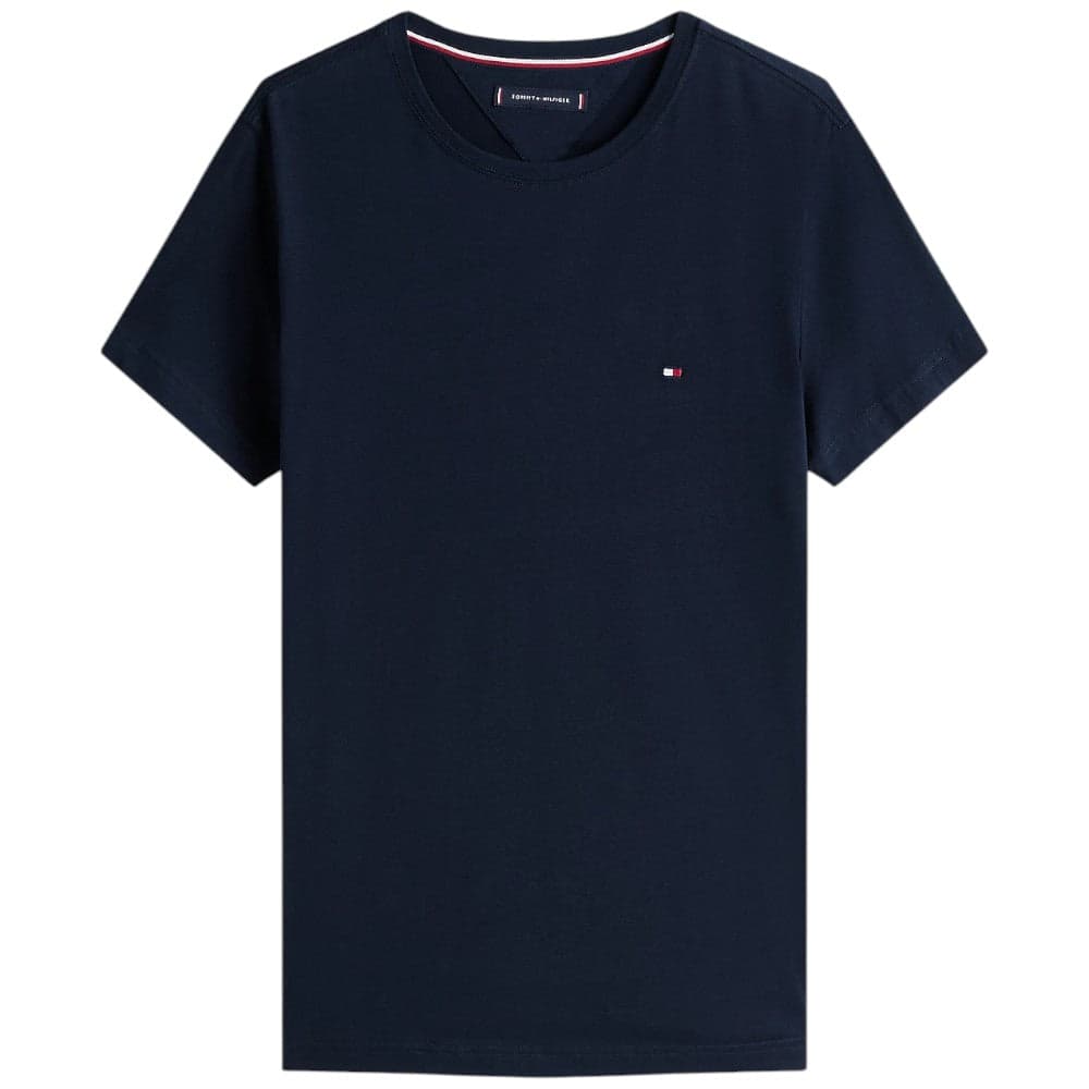 Tommy Hilfiger t-shirt blu flex stretch slim MW0MW27539DW5 T-shirt Tommy Hilfiger