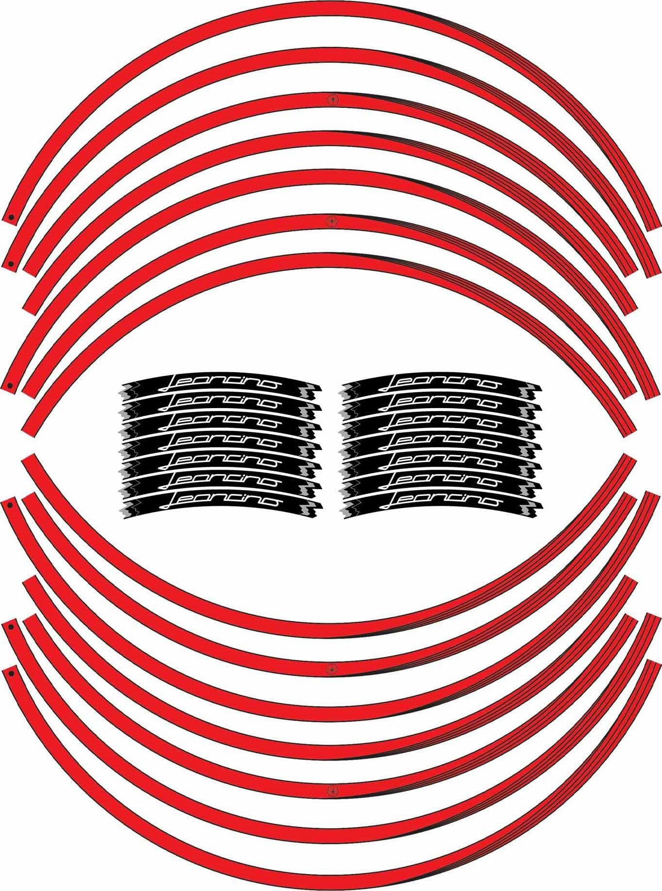 Kit strisce adesive cerchi 17" moto compatibili con Benelli Leoncino 500 e 800 in Decalcomanie adesivi e magneti LabelBike - Bibbiano, commercioVirtuoso.it