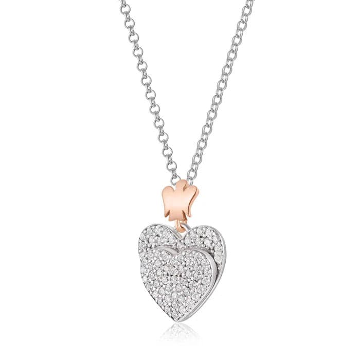 ROBERTO GIANNOTTI - COLLANA CON PENDENTE DOPPIO CUORE in Collane Alba Gioielli - Casoria, commercioVirtuoso.it