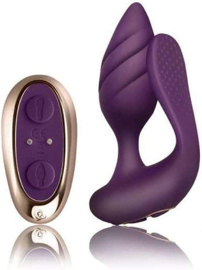 Cocktail plug anale potente con spina 10 X vibrazioni viola telecomando USB IPX7 in prodotto Erosdom - Palmi, commercioVirtuoso.it
