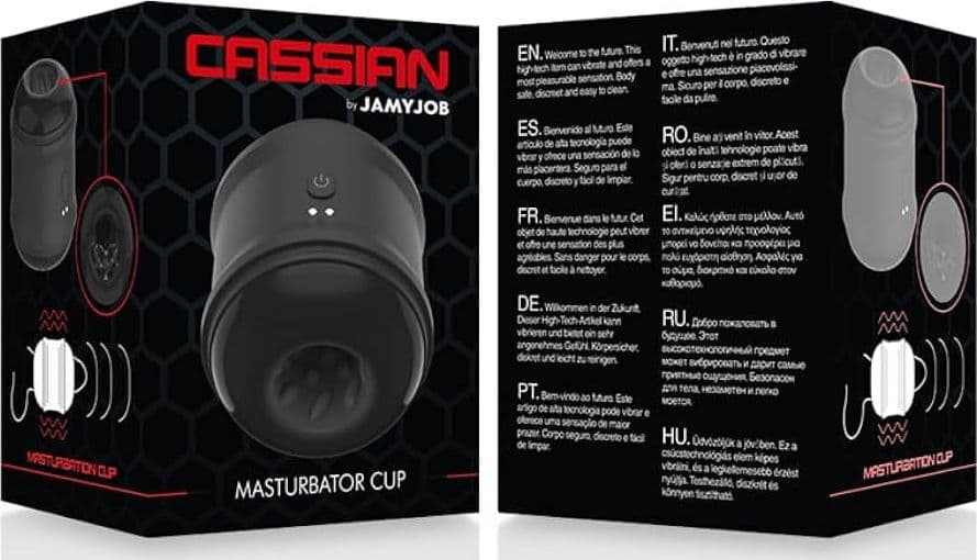 Masturbatore uomo a coppa Cassian doppio foro per pene passante IPX7 in prodotto Erosdom - Palmi, commercioVirtuoso.it
